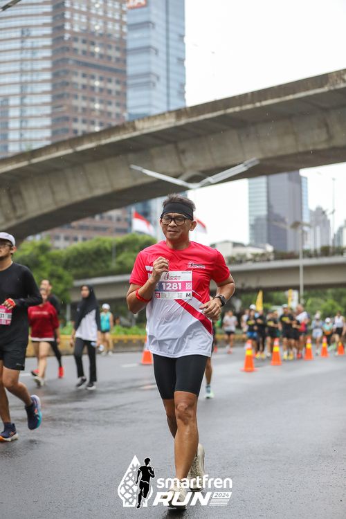 Race photo from Smartfren Run 2024
