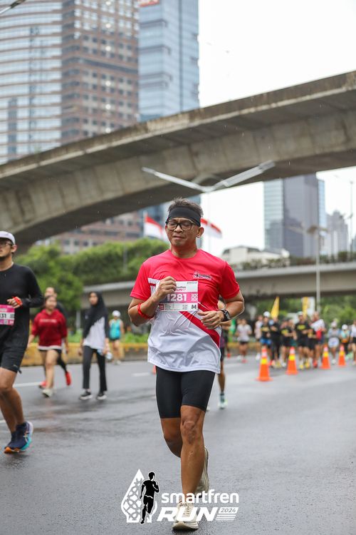 Race photo from Smartfren Run 2024
