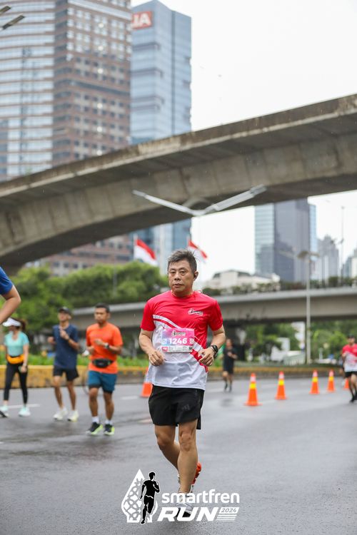Race photo from Smartfren Run 2024
