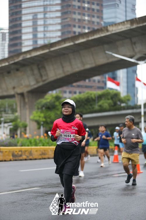Race photo from Smartfren Run 2024