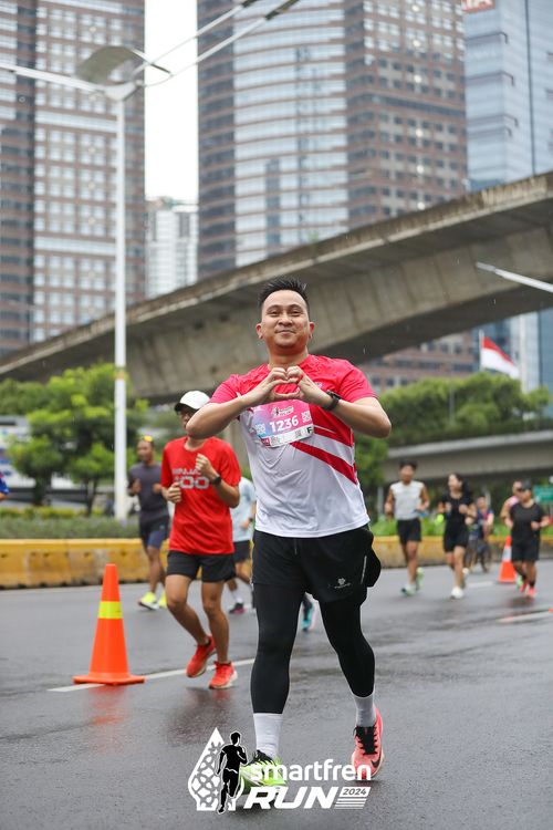 Race photo from Smartfren Run 2024