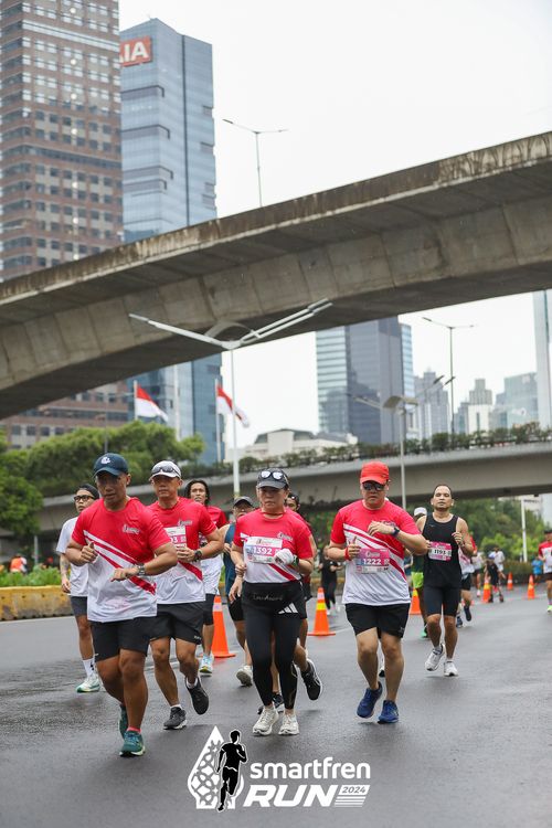 Race photo from Smartfren Run 2024