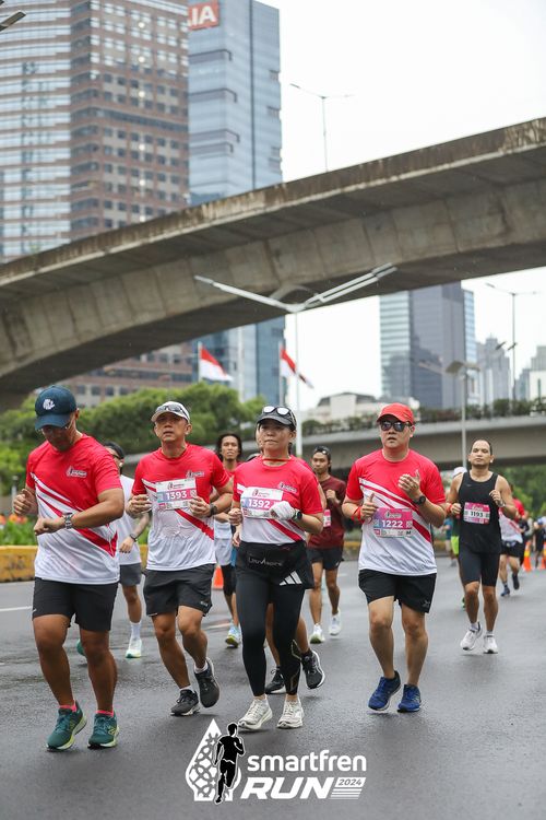 Race photo from Smartfren Run 2024