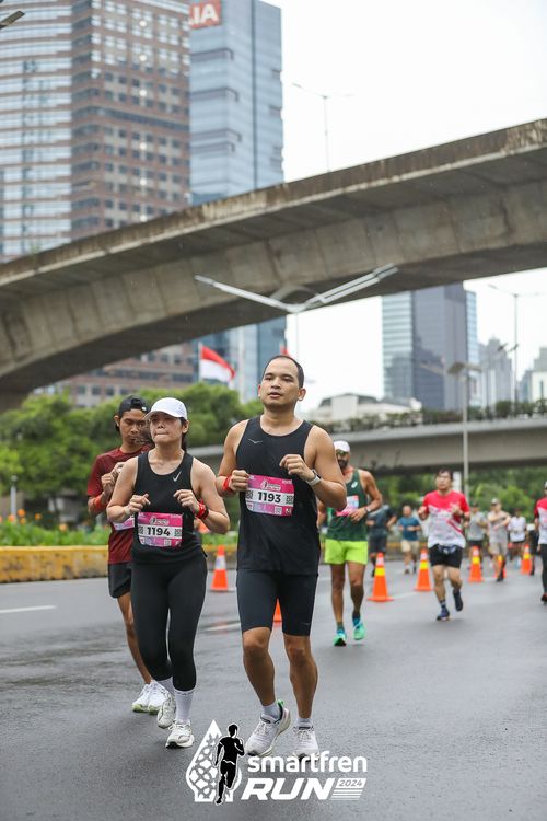 Race photo from Smartfren Run 2024