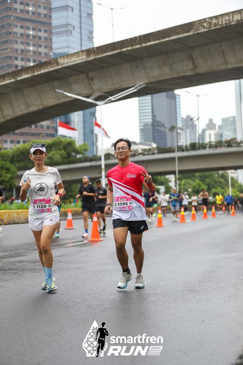 Race photo from Smartfren Run 2024