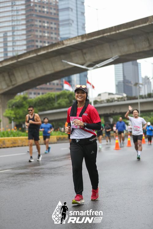 Race photo from Smartfren Run 2024