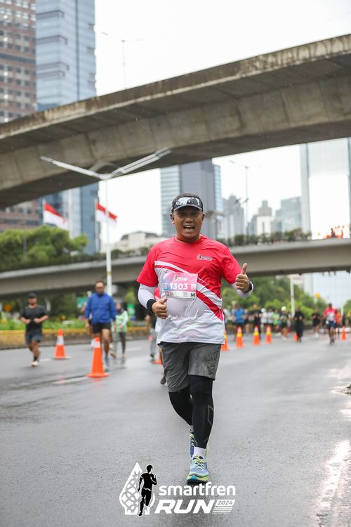Race photo from Smartfren Run 2024