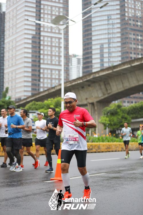 Race photo from Smartfren Run 2024