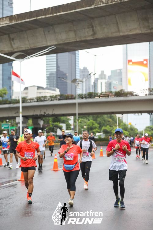 Race photo from Smartfren Run 2024
