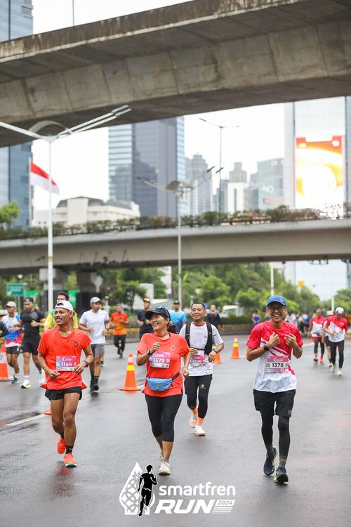 Race photo from Smartfren Run 2024