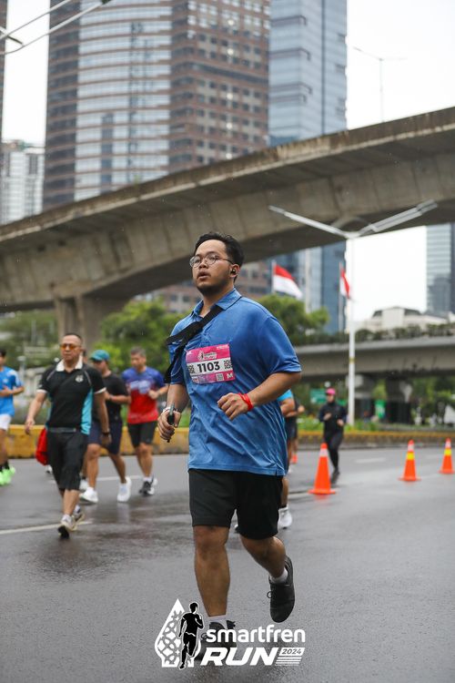 Race photo from Smartfren Run 2024