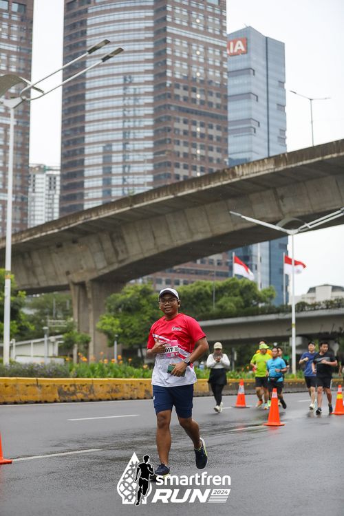 Race photo from Smartfren Run 2024
