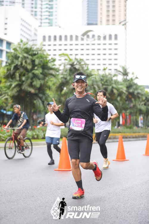 Race photo from Smartfren Run 2024