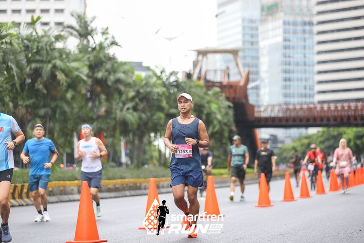 Race photo from Smartfren Run 2024