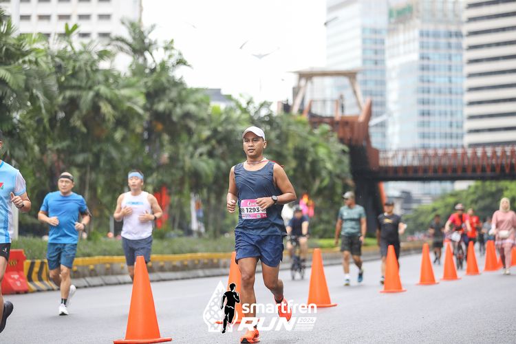 Race photo from Smartfren Run 2024