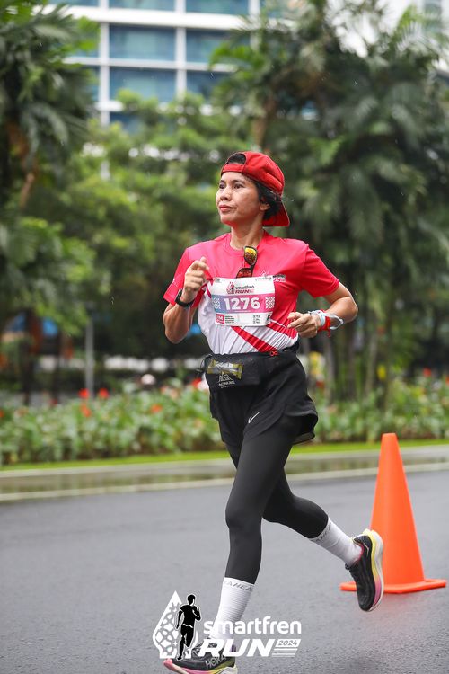 Race photo from Smartfren Run 2024