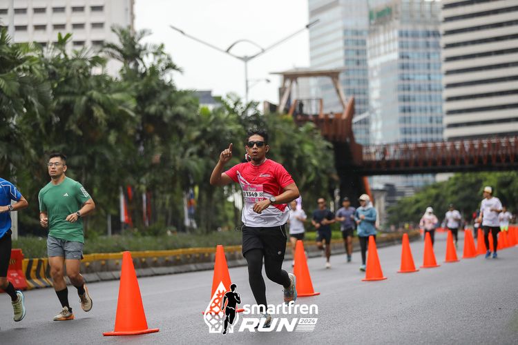 Race photo from Smartfren Run 2024