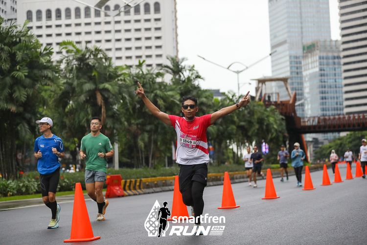 Race photo from Smartfren Run 2024