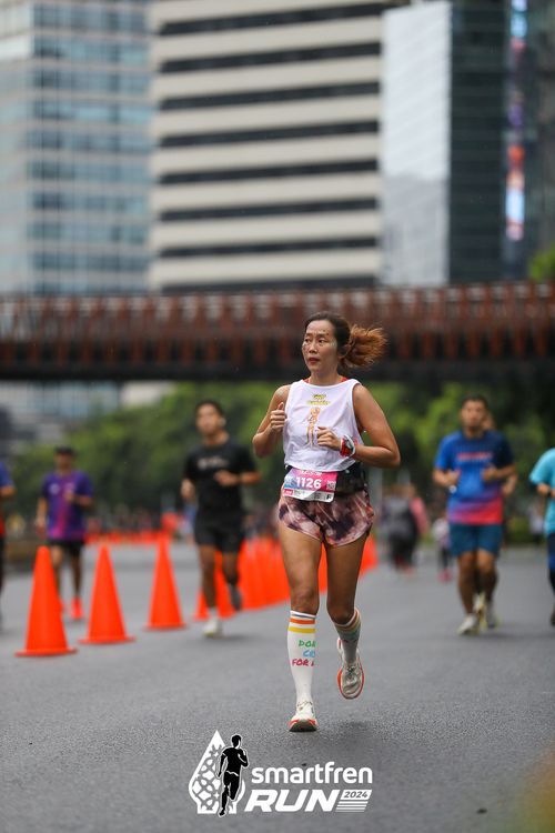 Race photo from Smartfren Run 2024