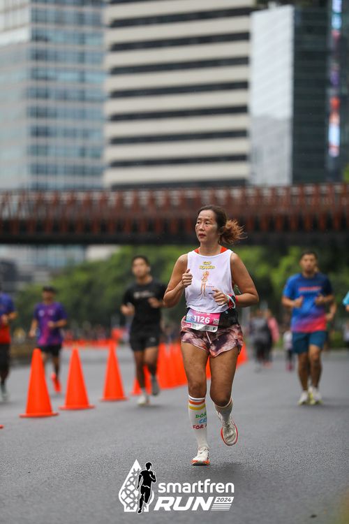 Race photo from Smartfren Run 2024