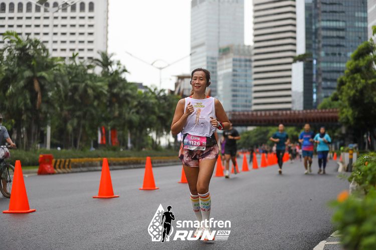 Race photo from Smartfren Run 2024