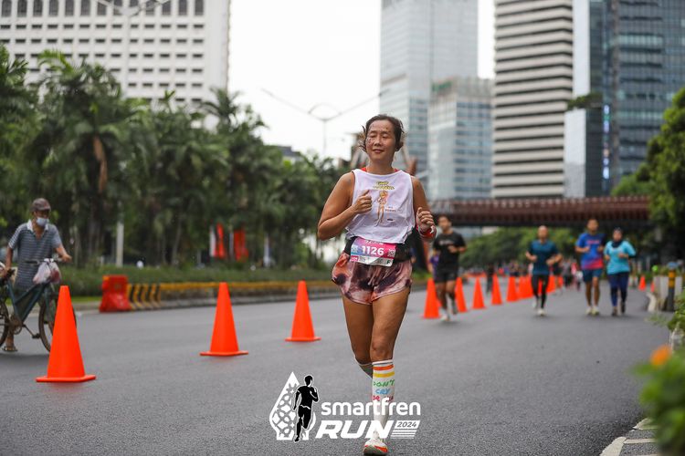 Race photo from Smartfren Run 2024
