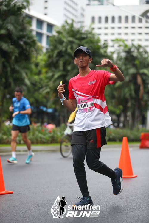 Race photo from Smartfren Run 2024