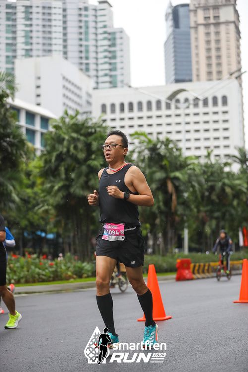 Race photo from Smartfren Run 2024