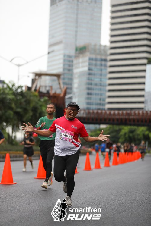 Race photo from Smartfren Run 2024