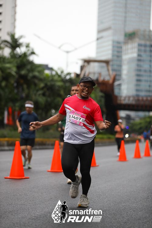 Race photo from Smartfren Run 2024