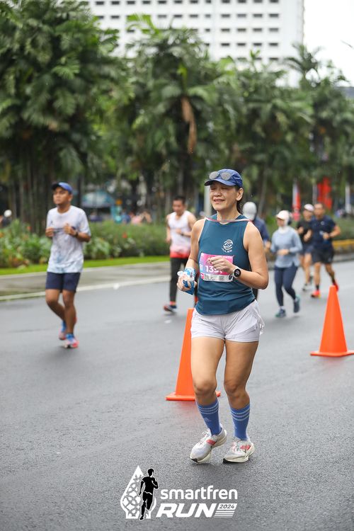 Race photo from Smartfren Run 2024