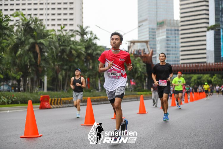 Race photo from Smartfren Run 2024