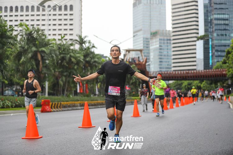 Race photo from Smartfren Run 2024
