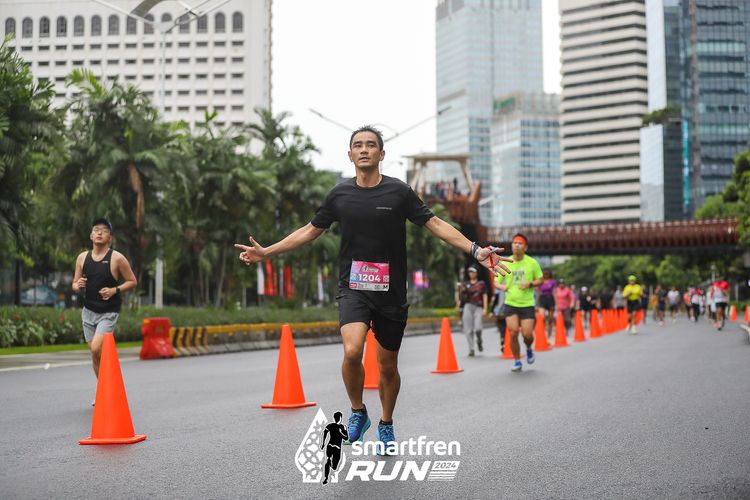 Race photo from Smartfren Run 2024