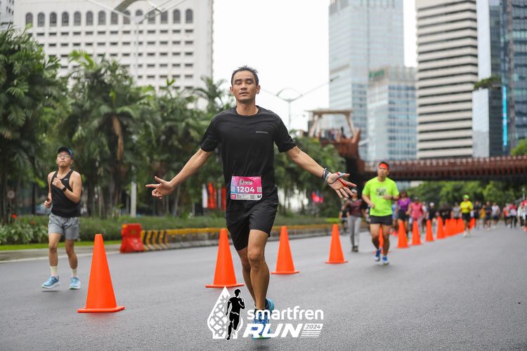 Race photo from Smartfren Run 2024