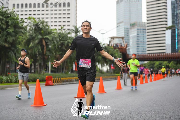 Race photo from Smartfren Run 2024