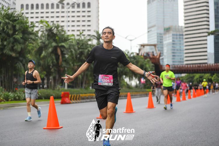 Race photo from Smartfren Run 2024