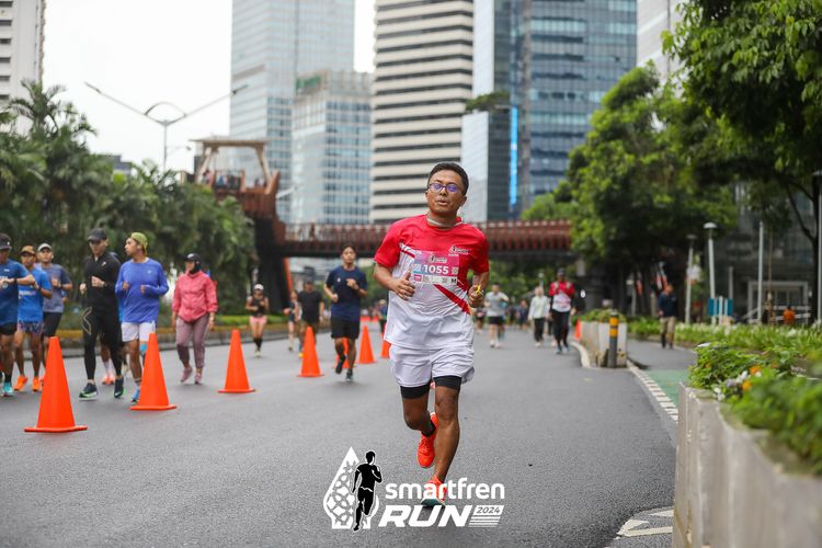 Race photo from Smartfren Run 2024