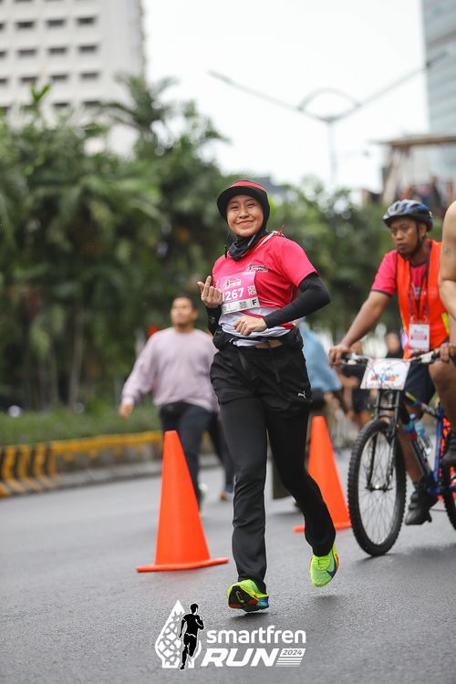 Race photo from Smartfren Run 2024