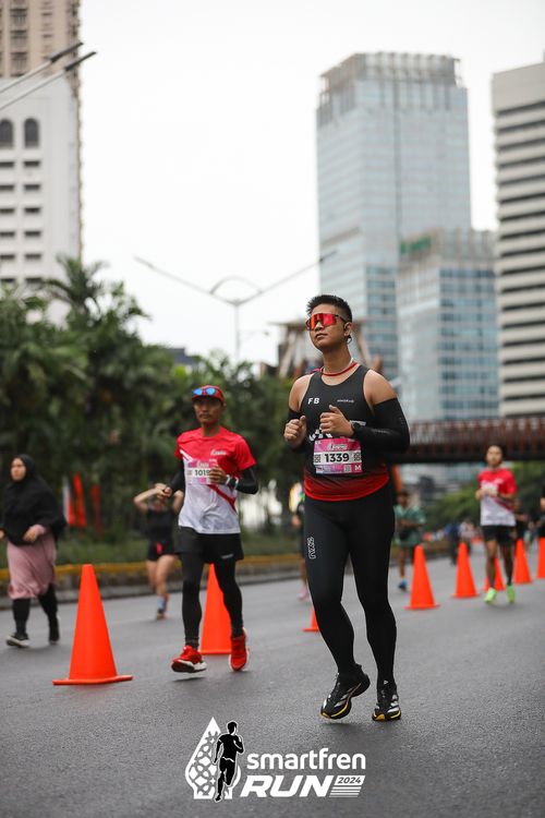 Race photo from Smartfren Run 2024