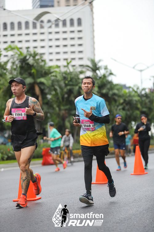 Race photo from Smartfren Run 2024