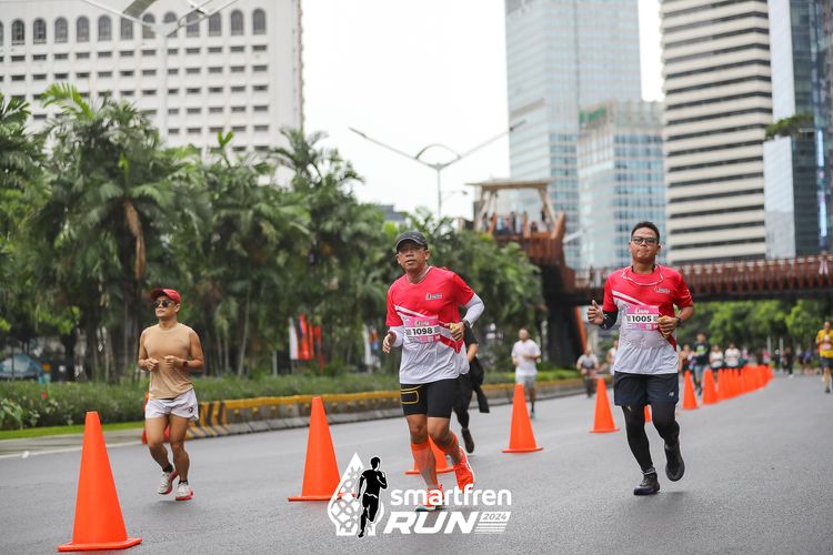 Race photo from Smartfren Run 2024