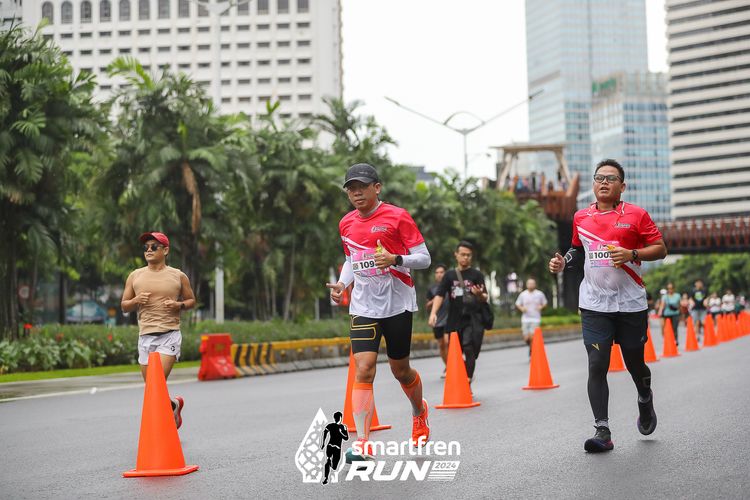 Race photo from Smartfren Run 2024