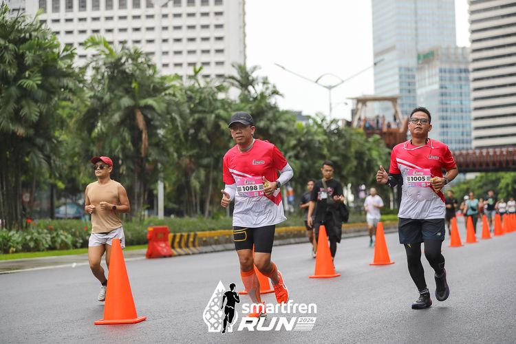 Race photo from Smartfren Run 2024