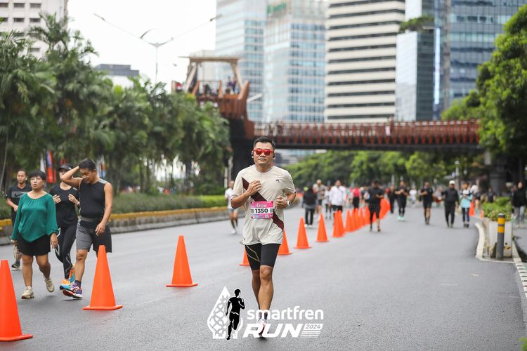 Race photo from Smartfren Run 2024