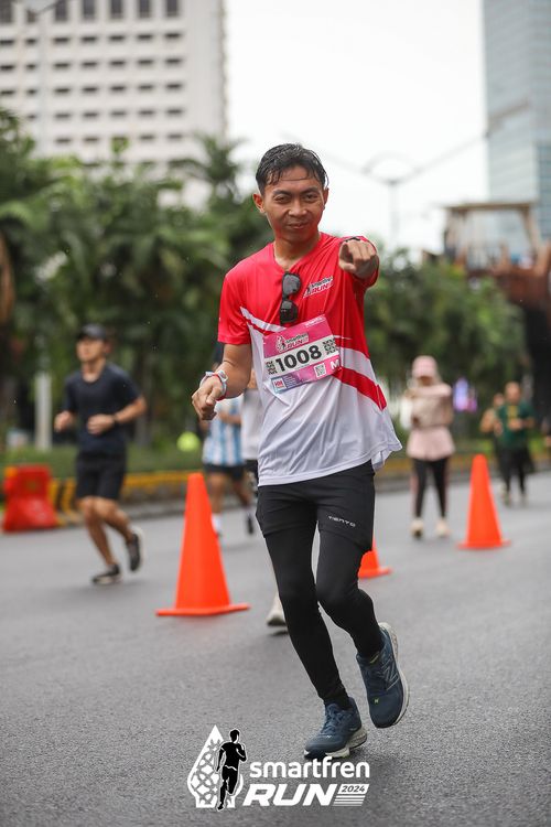 Race photo from Smartfren Run 2024