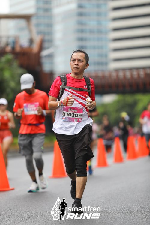 Race photo from Smartfren Run 2024