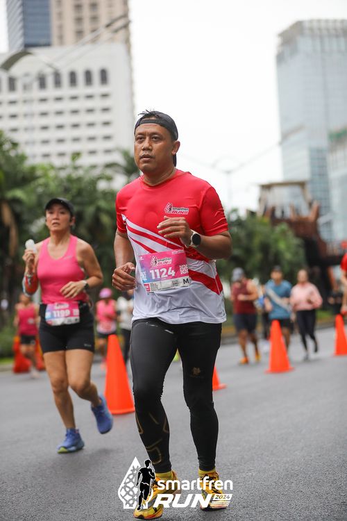 Race photo from Smartfren Run 2024