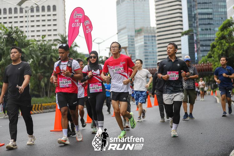 Race photo from Smartfren Run 2024
