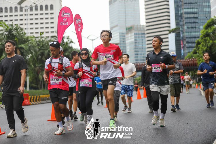 Race photo from Smartfren Run 2024